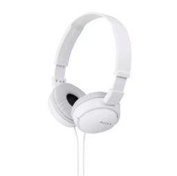 white pair of wired headphones