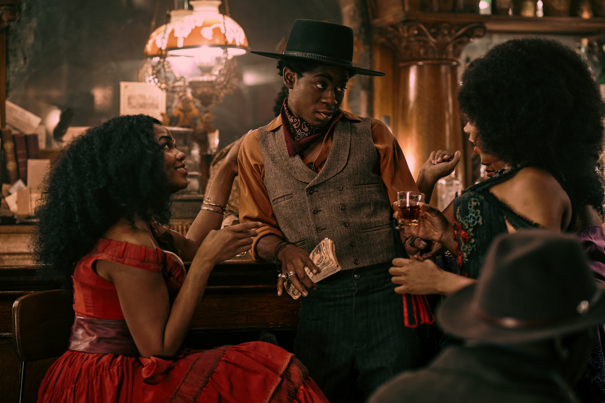 RJ Cyler as Jim Beckwourth in "The Harder They Fall"