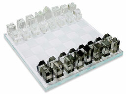 Crystal Chess Set on a white background.