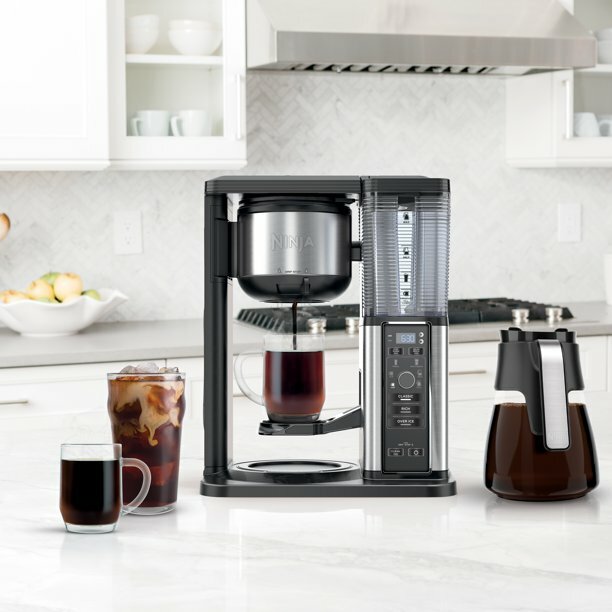 ninja coffee maker on kitchen countertop
