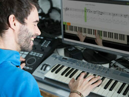 Man playing piano