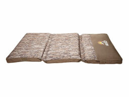 Brown mottled mat in three sections