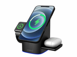 StepUp Magnetic Wireless Charging Station on a white background.
