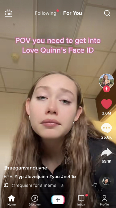 Raedanvanduyne imitating Love Quinn.