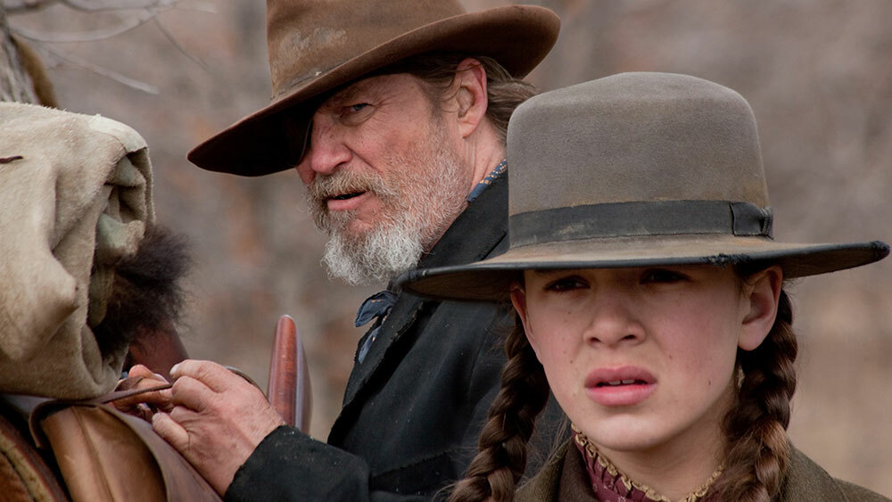 Jeff Bridges and Hailee Steinfeld in "True Grit".
