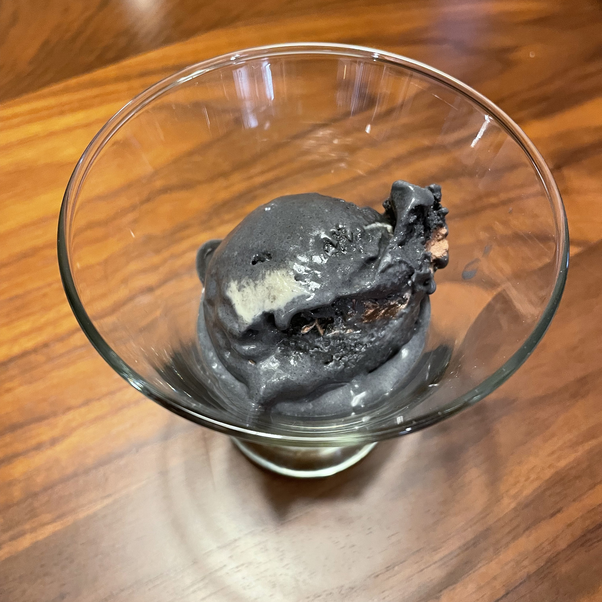 Billionaire Boys Space Club ice cream in a glass