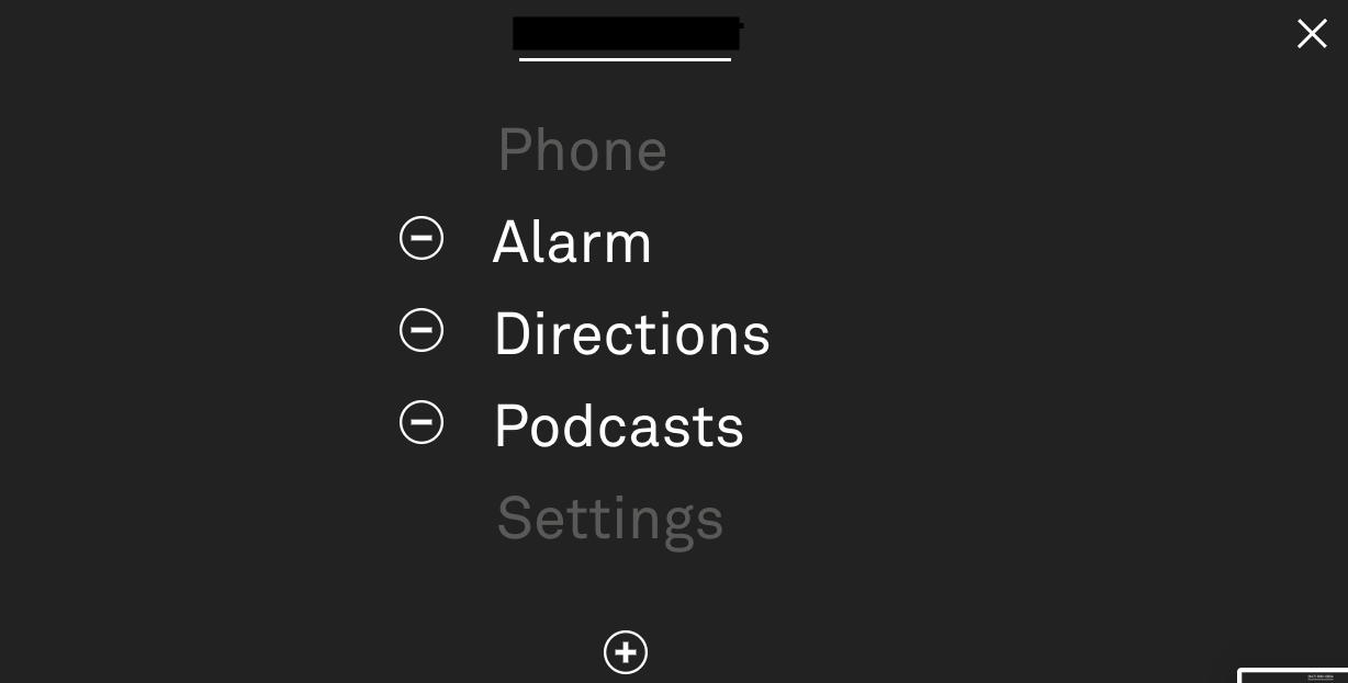 The Dashboard has a very minimalist look – fitting.