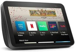 smart display showing streaming services