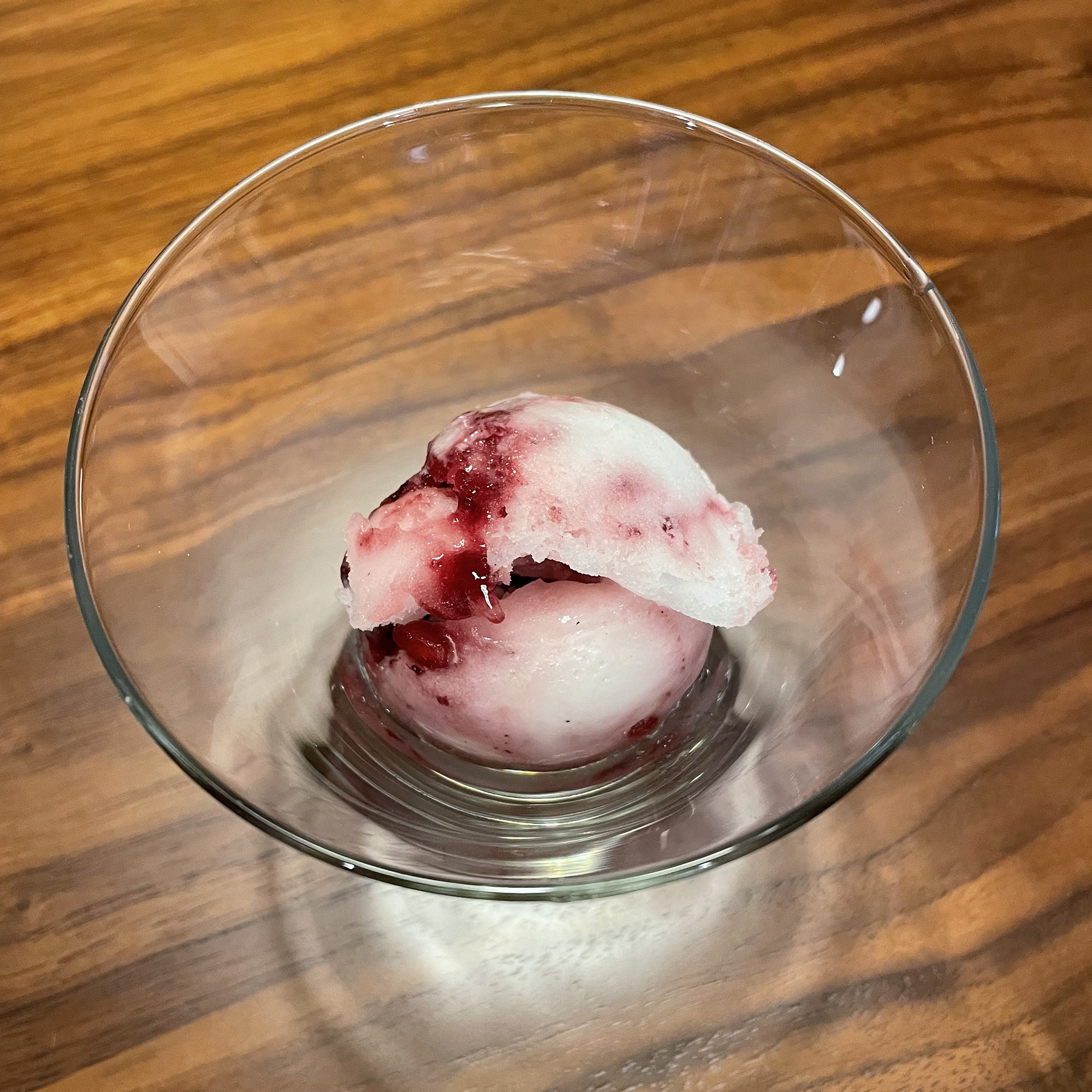 Nature's Cereal ice cream in a glass