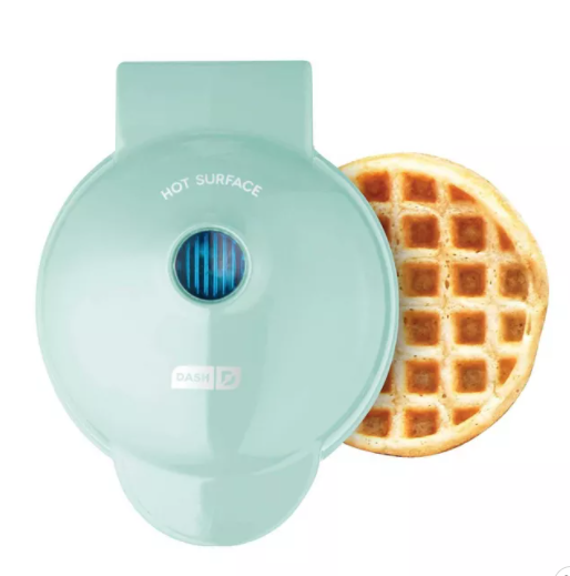 teal mini waffle maker