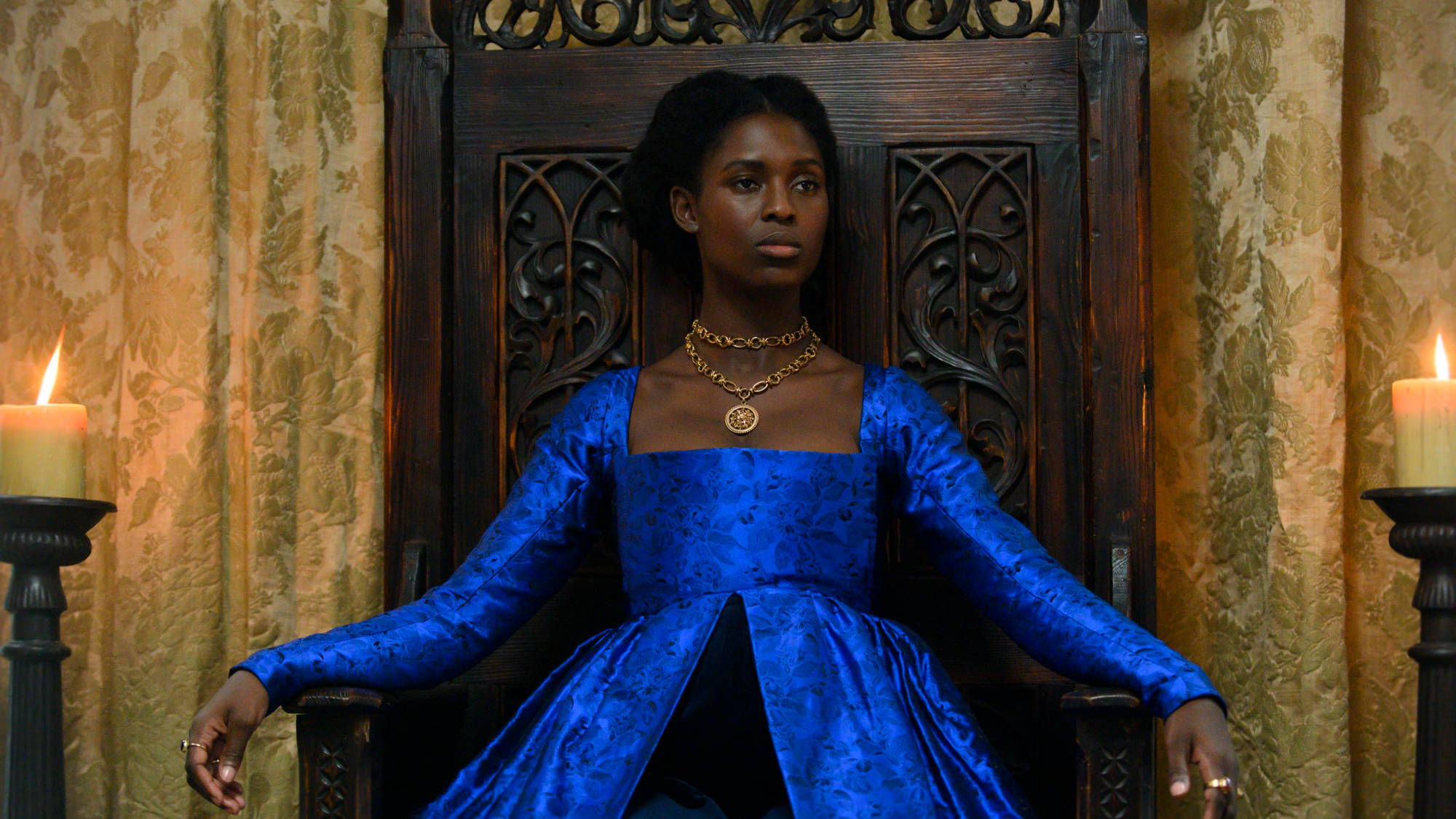 Jodie Turner-Smith as Anne Boleyn.