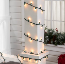Holiday Time Indoor and Outdoor Clear Mini Christmas Lights, 59', 300 Count ($8.82)