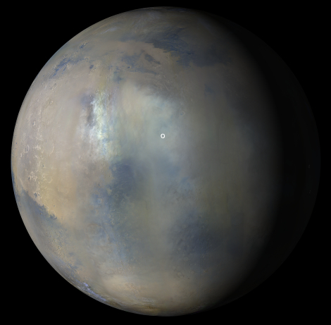 a dust storm on Mars