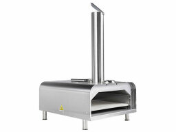 Silver pizza oven