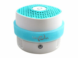 Blue and white odor eliminator cylinder