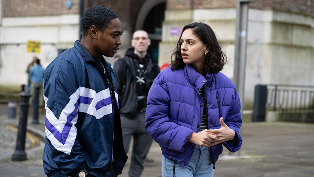 Gamba Cole and Rhianne Barreto in "The Outlaws"