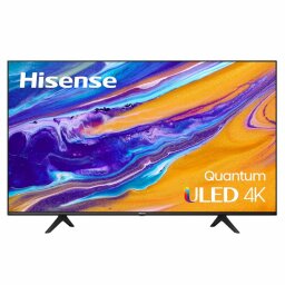 Hisense TV with blue and yellow design