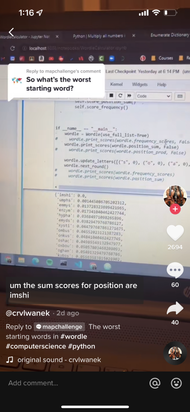 Screenshot of computer script featuring word "imshi"