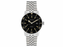 Black watch with silver strap