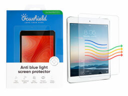 Ocushield Anti-Blue Light Screen Protector on an iPad.