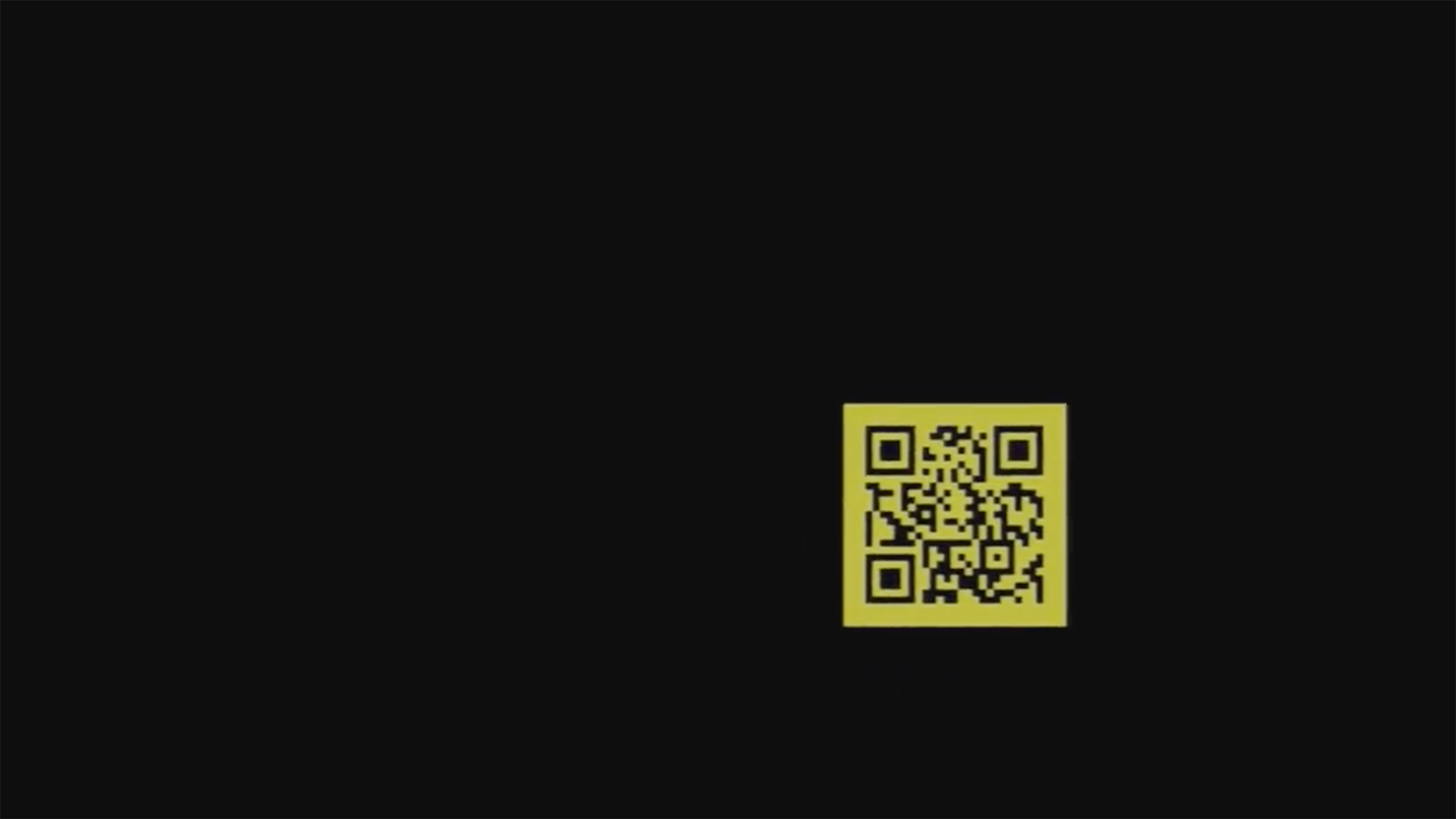 qr code on screen
