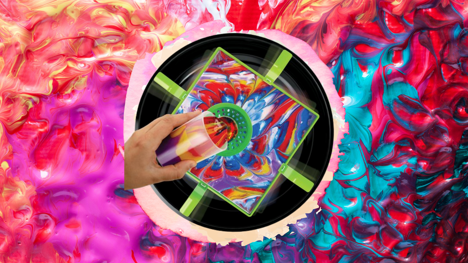 acrylic paint pouring
