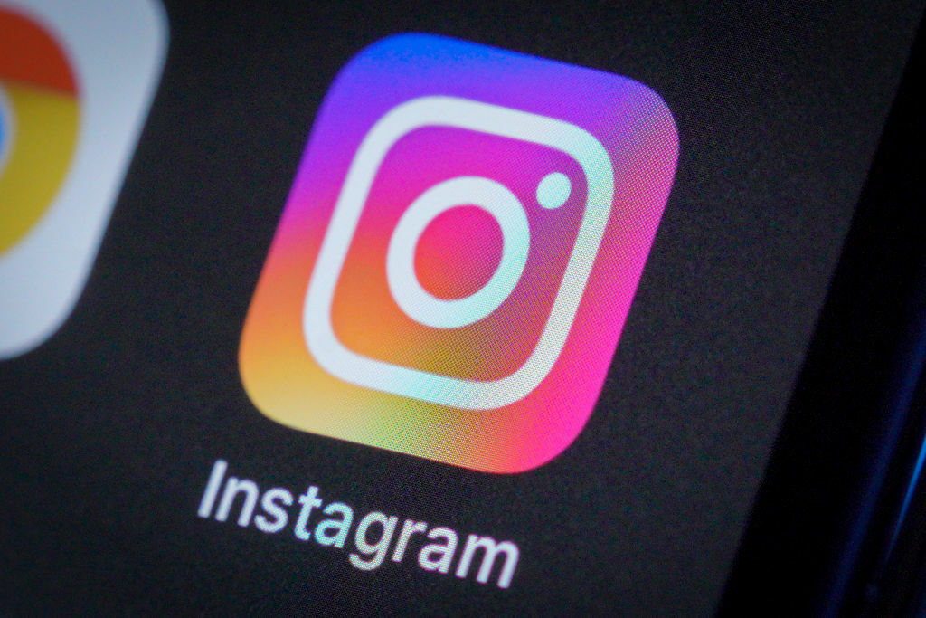 Instagram app icon seen on a smartphone screen.