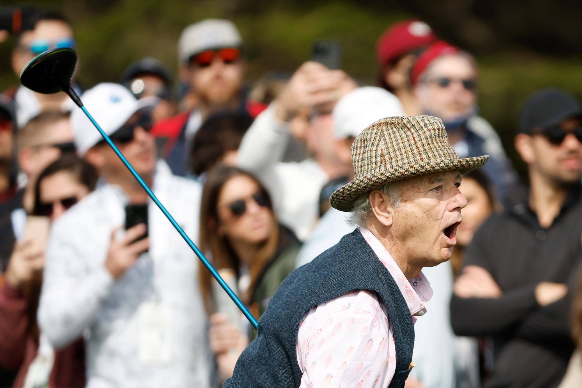 Bill Murray playing golf