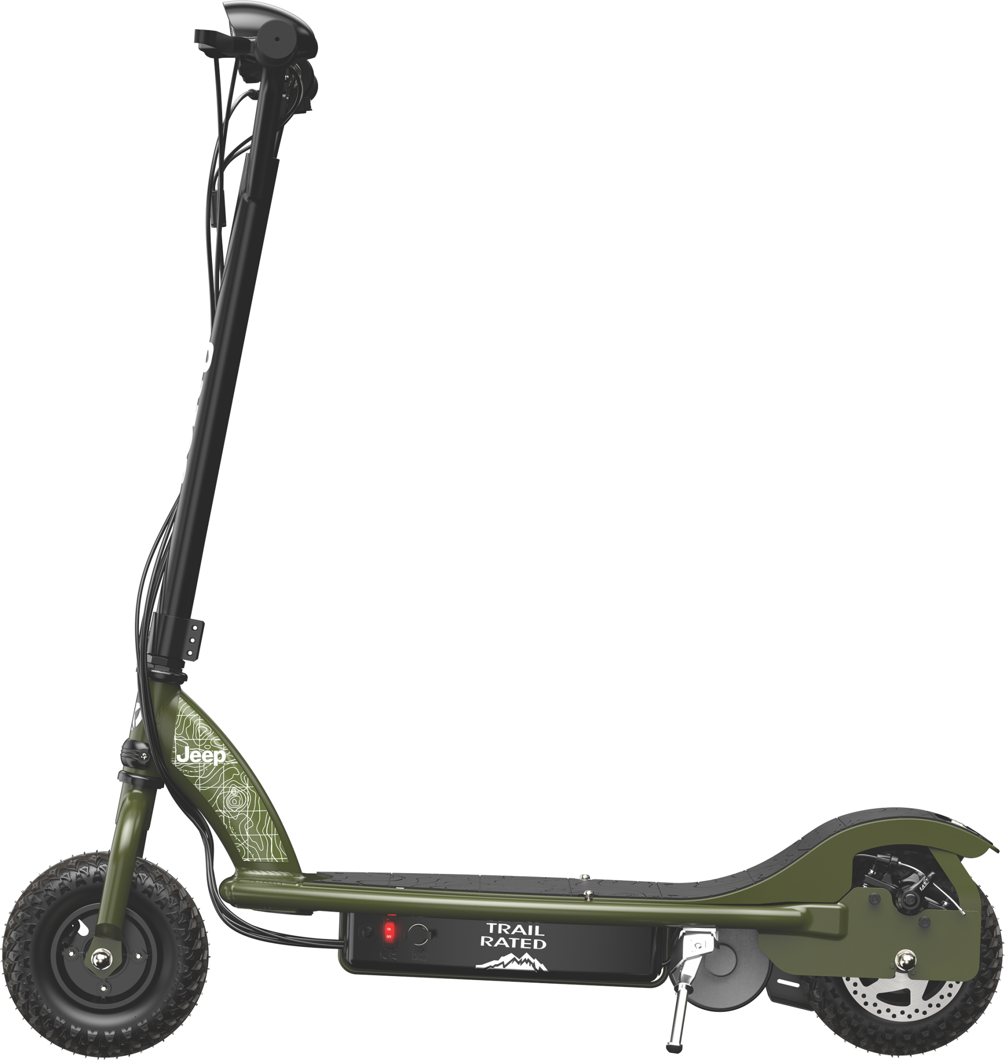 A scooter facing left.