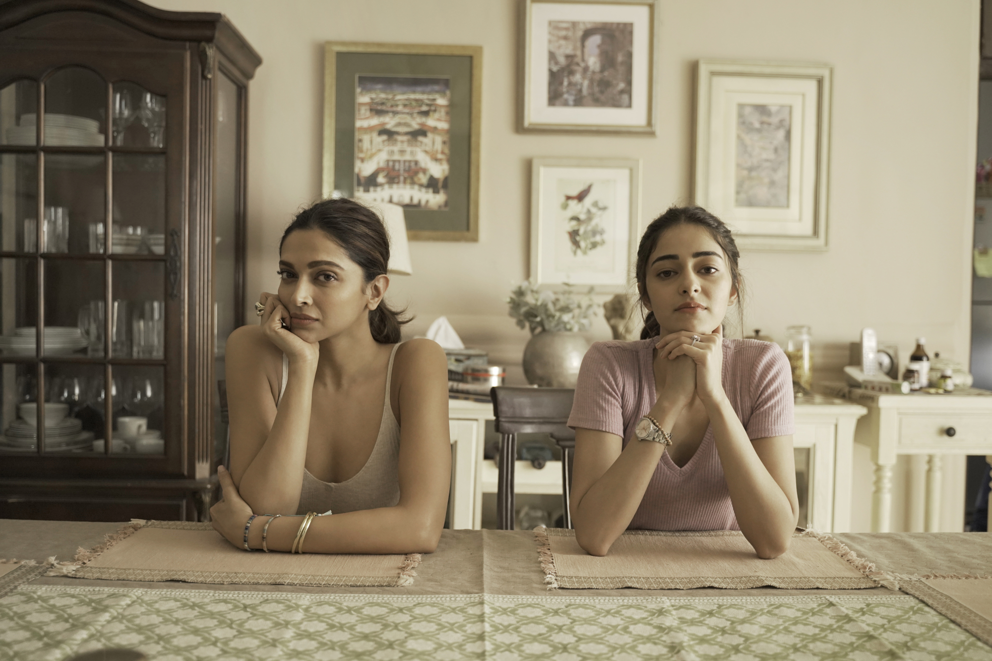 A still of Deepika Padukone and Ananya Panday, who play cousins in the film.