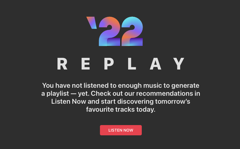 Apple Music Replay 2022