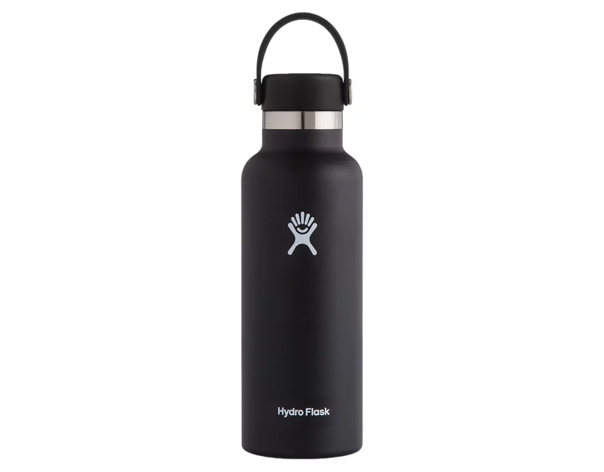 black water bottle