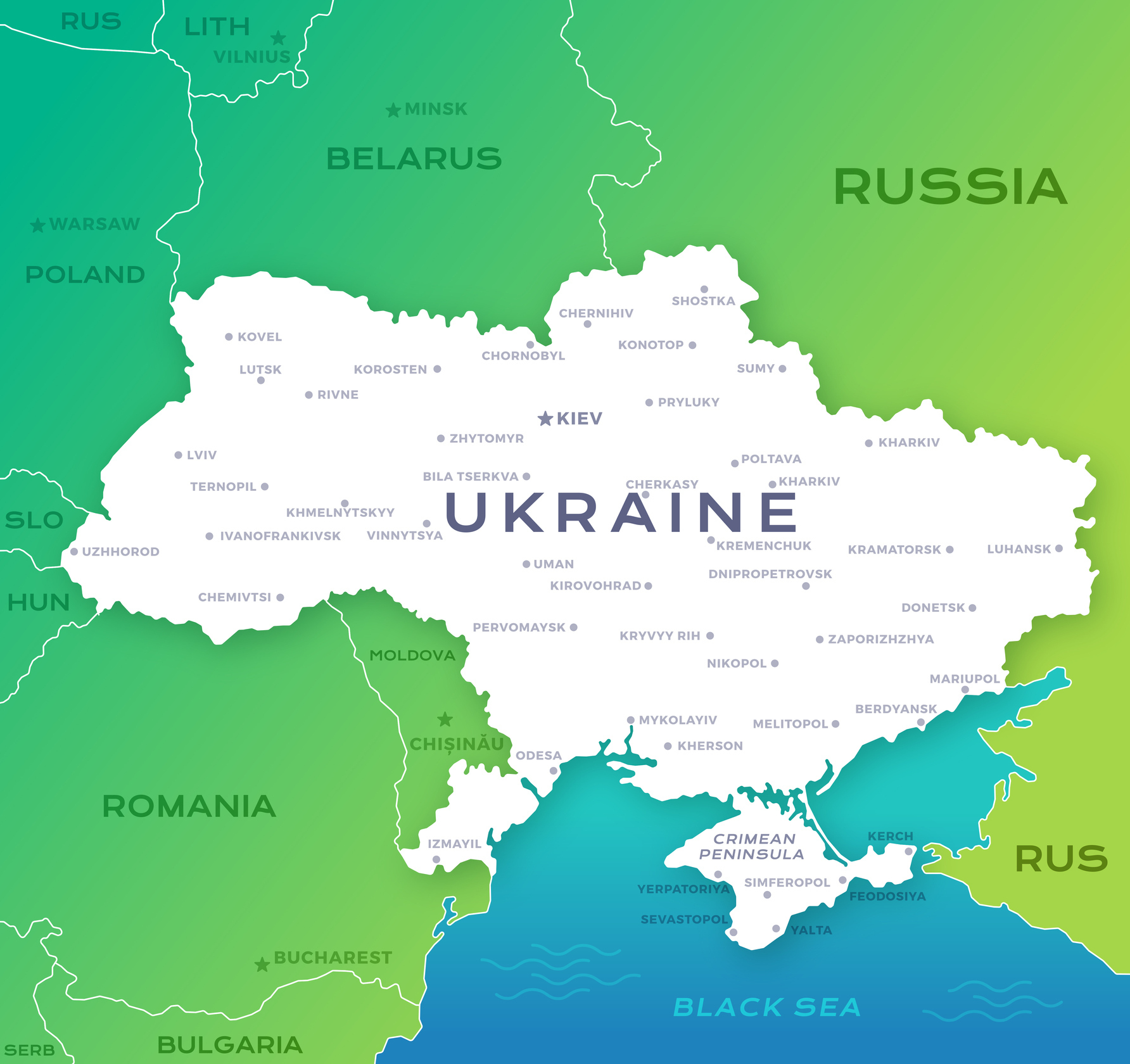 map of ukraine