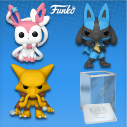 the wave nine pokemon funko pops with a plastic shell case