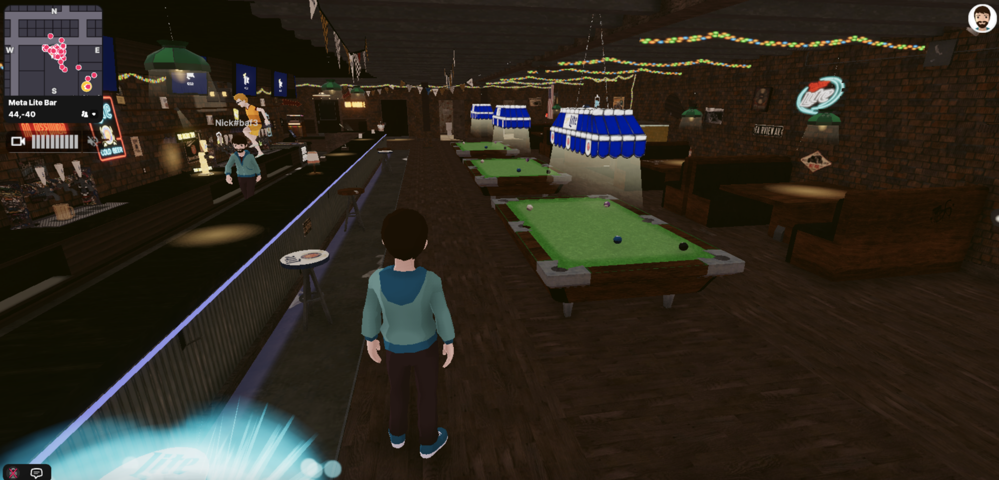 Miller Lite metaverse bar