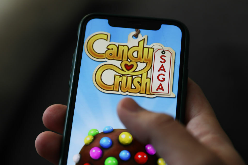 Candy Crush Saga on mobile phone