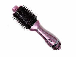 Pink round hairbrush