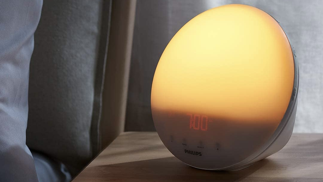 philips smart light light on a nightstand 