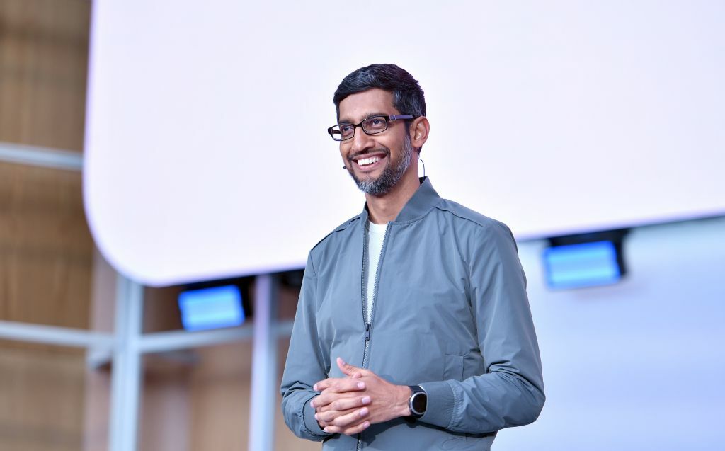 Google CEO Sundar Pichai at Google I/O.