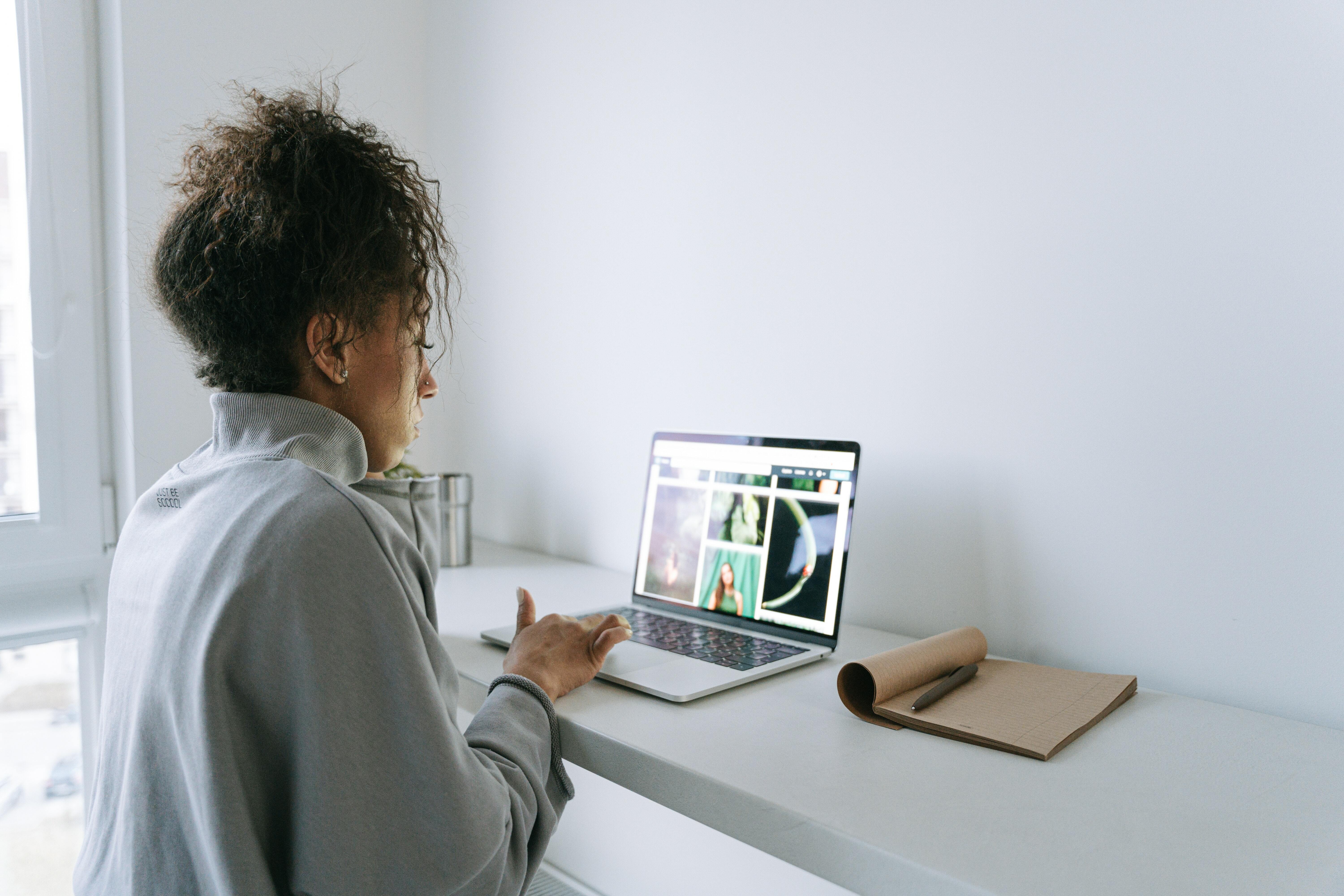 Person working on laptop