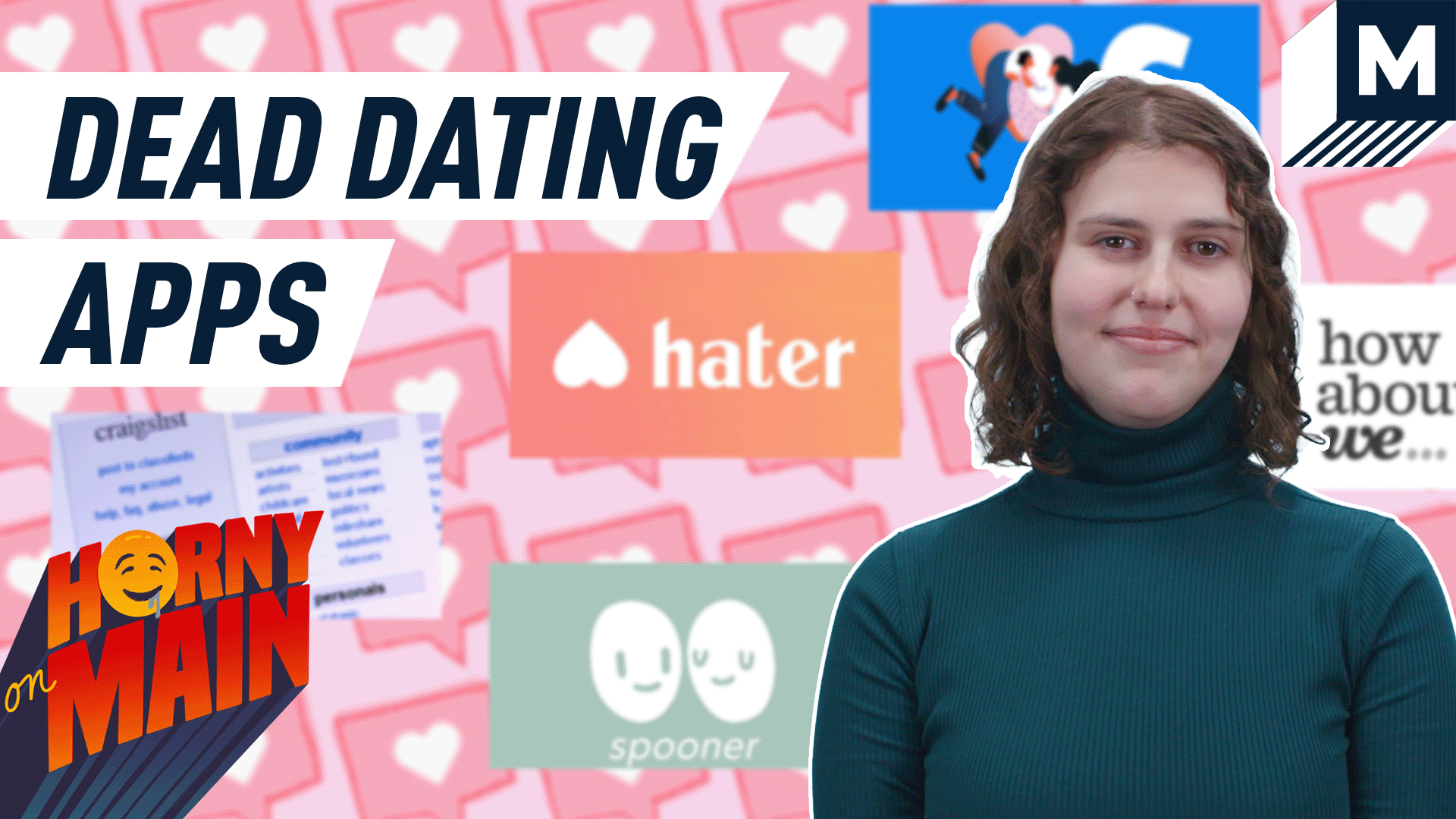 Girl standing in front of dating apps