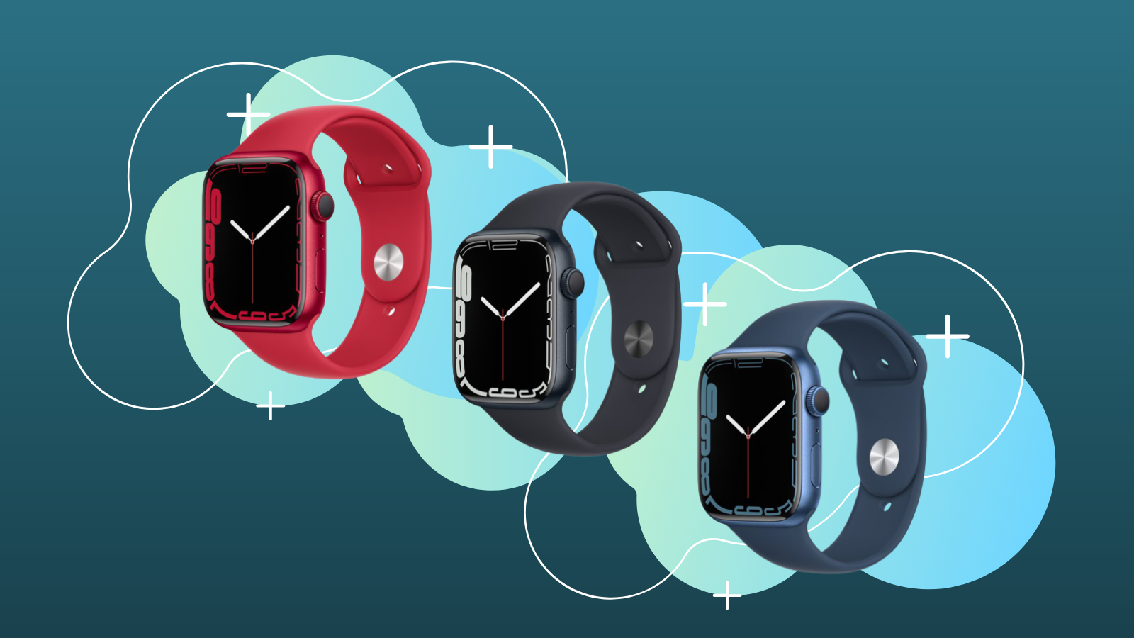 apple watch series 7 in three color options