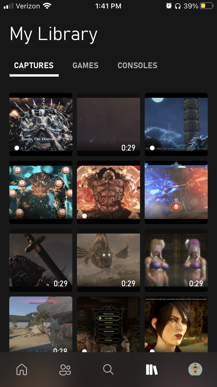 Xbox app captures