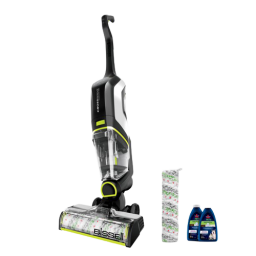 bissell crosswave cordless max with roller brush and cleaning solution