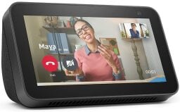 Amazon Echo Show 5 with video call on screen