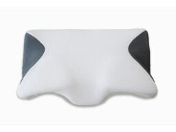 White and grey pillow