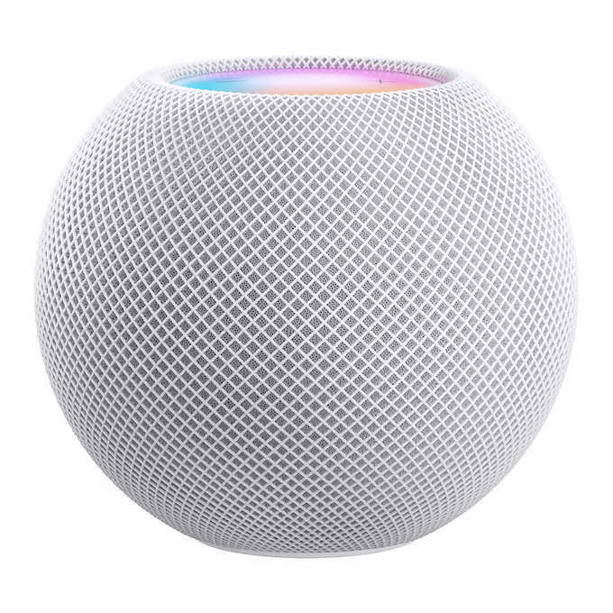 White round Smart home speaker 