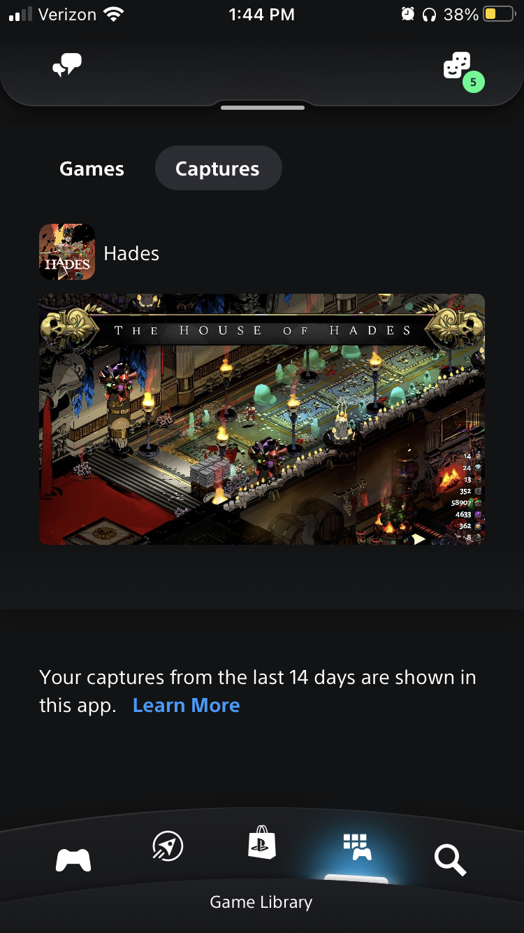 PS app captures