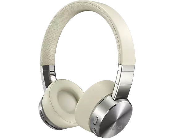 White wireless headphones