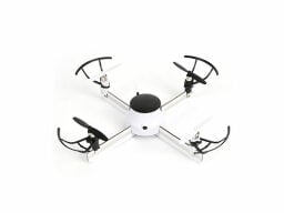 White quadcopter drone